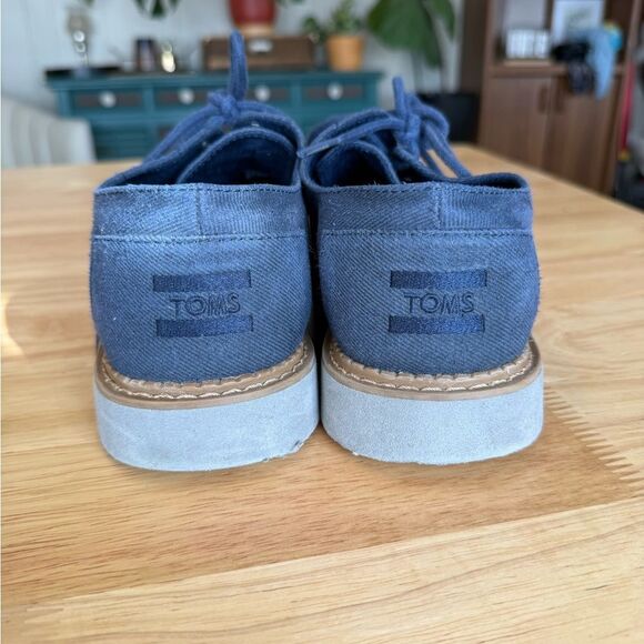 Toms Men's Navy Oxfords - Picture 7 of 8